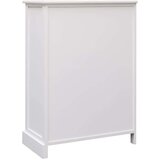  Komoda z 10 predali bela 113x30x79 cm les, (20656217) | Shoptok.si