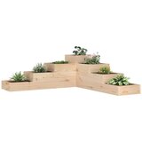Maison Chic Cvetlični Lonec - Vrtna korita s 4 nadstropji 106x104,5x36 cm trdna borovina, (22057430) | Shoptok.si