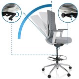 MID.YOU Pisarniški Stol Halifax Work, Siva | Shoptok.si