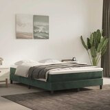  Madrac s oprugama srednje tvrdoće tamnozeleni 120x210x20 cm baršunasti | shoptok.hr