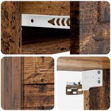  Noćni ormarić za montažu na zid Staro drvo 34,5 x 33 x 40 cm | shoptok.hr