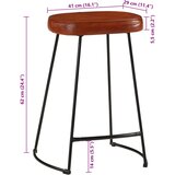  Barski stolci 2 kom tamnosmeđi 41 x 29 x 62 cm | shoptok.hr