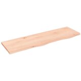 vidaXL Zidna polica 100 x 30 x 2 cm od neobrađene masivne hrastovine Cijene