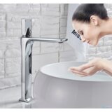  Kopalniška armatura za umivalnik čran ali krom, visoka ali nizka | Pipa EYN VU1610 - Krom, 33 cm - za prostostoječi umivalnik | Shoptok.si