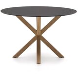 Kave Home Okrogla jedilna miza s stekleno mizno ploščo ø 120 cm Argo – | Shoptok.si