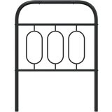 vidaXL Kovinsko posteljno vzglavje črno 75 cm, (21242919) | Shoptok.si