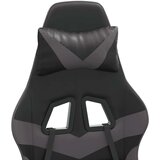  Okretna igraća stolica crno-siva od umjetne kože | shoptok.hr