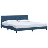  Posteljni okvir brez vzmetnice moder 200x200 cm blago, (21670830) | Shoptok.si