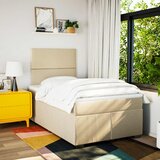  Krevet box spring s madracem krem 120 x 190 cm od tkanine | shoptok.hr