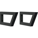  Zidna polica za umivaonik od čelika i masivne hrastovine Smeđa 60 x 40 x 2 cm | Shoptok.si