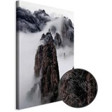  Slika - High Mountains in Mist (1-part) - Landscape of Clouds Amid Rocks 80x120 Premium Print | shoptok.hr