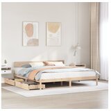 vidaXL Okvir kreveta bez madraca 200 x 200 cm od masivne borovine | shoptok.hr