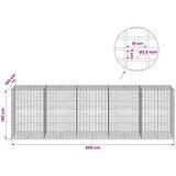  Gabion s žicom debljine 3,5 mm i mrežom 5x10 cm 500x100x150 cm Slike
