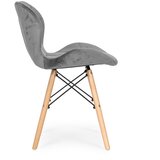 Modern Home Set od 4 baršunaste stolice za blagovaonicu i dnevni boravak - sive | shoptok.hr