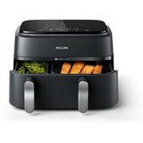  3000 serija NA351/00 friteza Dvostruko 9 L Samostoječi 2750 W Friteza na vroč zrak Črna, Srebro | Shoptok.si