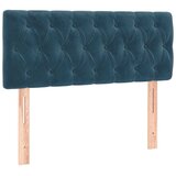 Box spring krevet s madracem tamnoplavi 90x190 cm baršunasti | shoptok.hr