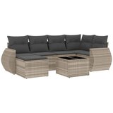  7-dijelni set vrtnih sofa svjetlosivi od poliratana | shoptok.hr