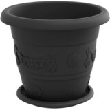  Saksije za biljke 6 pcs Crna Ø 26 x 21.5 cm Plastika | shoptok.hr
