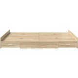  Krevet s ladicama Sonoma hrast 135 x 190 cm Konstruirano drvo | shoptok.hr
