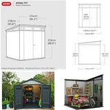 Keter Baštenska kuća 7x7 Artisan braon-siva antracit CU 230459 | Eponuda.com