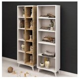 Hanah home Potenza Set od 2 police za knjige 100x162x25 cm, Bijela | Eponuda.ba
