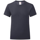 Fruit Of The Loom Navy Girls' T-shirt Iconic | Shoptok.si