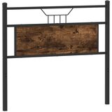  Posteljno vzglavje dimljeni hrast 107cm inženirski les in jeklo, (21829180) | Shoptok.si