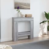 vidaXL Okvir za kamin siva sonoma 81x18x82 cm inženirski les | Shoptok.si