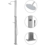 vidaXL Zunanji tuš nerjaveče jeklo raven | Shoptok.si