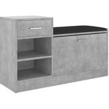 Maison Chic Klop za čevlje - Sedež za čevlje betonsko siva 94,5x31x57 cm inženirski les, (21777336) Cene