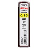 Rotring Mine za tehnični svinčnik, HB, 0.35 mm, 12 kosov Cene