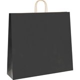  Papirnate vrećice 250 kom s ručkama crne 54x15x49 cm | shoptok.hr