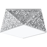 Nice Lamps stropna svetilka v srebrni barvi 25x25 cm koma – Cene
