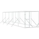 Vanjski kavez za pse srebrni 2 x 10 x 2 m od pocinčanog čelika | shoptok.hr