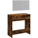  Toaletni stolić s ogledalom boja dimljenog hrasta 80x39x80 cm | shoptok.hr
