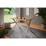 MID.YOU PISALNA MIZA srebrne barve, hrast sonoma | Shoptok.si