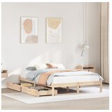 vidaXL Okvir kreveta bez madraca 140 x 200 cm od masivne borovine | shoptok.hr