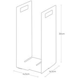 YAMAZAKI Črna kovinska stojala za brisače v kompletu 2 ks Tower – | Shoptok.si
