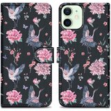 Cadorabo Ohišje, združljiv z Apple - Design Crane & Flowers št. 9 - Zaščitni pokrov z magnetnim zapiranjem, funkcijo stojala in režo za kartico, (20553477) Cene