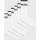 Boss Nogavice 6-pack moški, bela barva