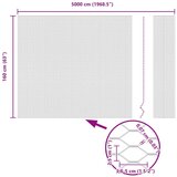 vidaXL Heksagonalna ograda Zelena Metalna žica 5000 x 0.07 x 160 cm | shoptok.hr