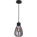 Candellux Lighting Crna viseća svjetiljka sa staklenim sjenilom ø 12 cm Moldo – | shoptok.hr
