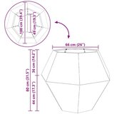 Cvetlično korito Antracit 100 x 100 x 80 cm Jeklo, (5000207525) | Shoptok.si