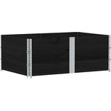  Okviri za palete 3 kom crni 150x100 cm od masivne borovine | Eponuda.com