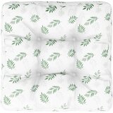 vidaXL Jastuk za palete s uzorkom lišća 50 x 50 x 12 cm od tkanine | shoptok.hr