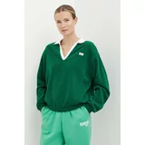 Reebok Classic Pulover Retro Court ženski, zelena barva, 100075519
