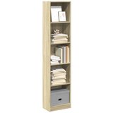 vidaXL Knjižna omara sonoma hrast 40x24x176 cm inženirski les Cene