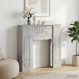  Okvir za kamin Betonska siva 93 x 20 x 89 cm Konstruirano drvo | shoptok.hr