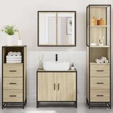 vidaXL 4-dijelni set kupaonskog namještaja boja hrasta sonome drveni | shoptok.hr