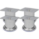 vidaXL 4 Okrugle Noge za Kauč Krom 60 mm Cijene